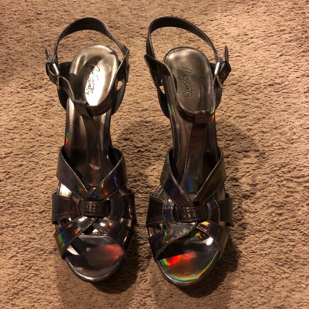 City Streets Metallic High Heels